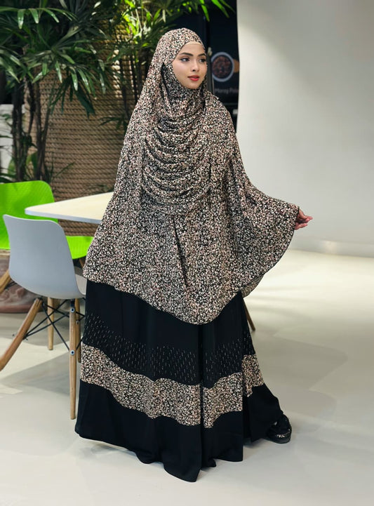 পার্টি কালেকশন বোরকা ও  হিজাব কম্বো সেট 🌸 - এস