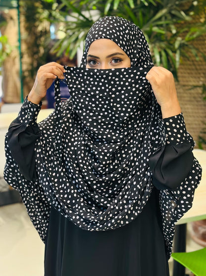 পার্টি কালেকশন বোরকা ও  হিজাব কম্বো সেট 🌸 - এস