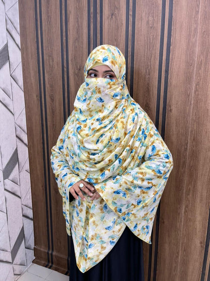 ফুল বডি কভারেজ জর্জেট হিজাব ( ফ্রি ইনার ক্যাপ)