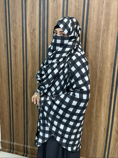 ফুল বডি কভারেজ জর্জেট হিজাব ( ফ্রি ইনার ক্যাপ)