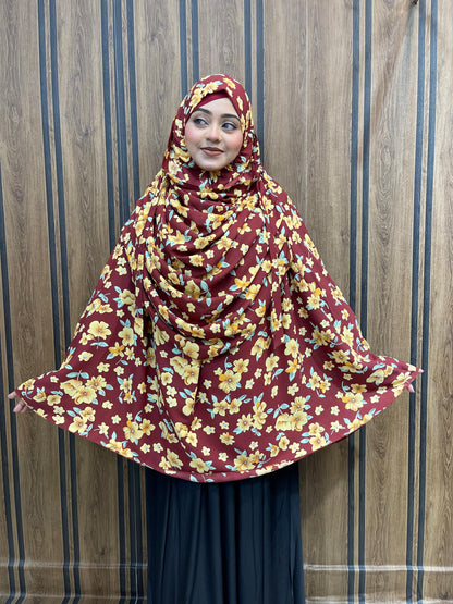 ফুল বডি কভারেজ জর্জেট হিজাব ( ফ্রি ইনার ক্যাপ)