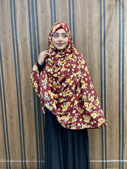 ফুল বডি কভারেজ জর্জেট হিজাব ( ফ্রি ইনার ক্যাপ)