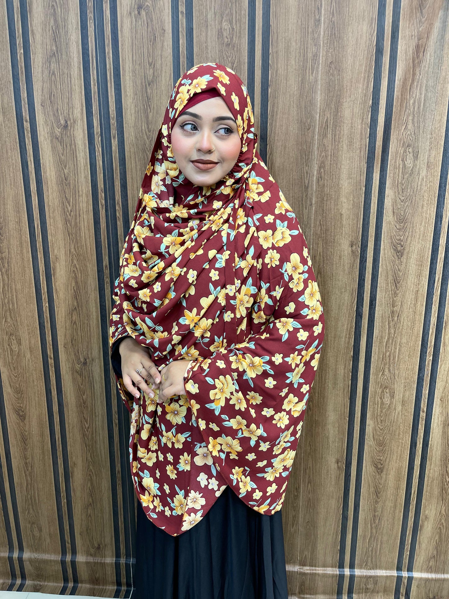 ফুল বডি কভারেজ জর্জেট হিজাব ( ফ্রি ইনার ক্যাপ)