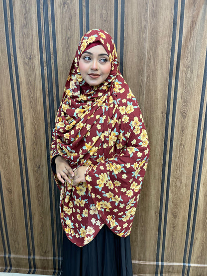 ফুল বডি কভারেজ জর্জেট হিজাব ( ফ্রি ইনার ক্যাপ)