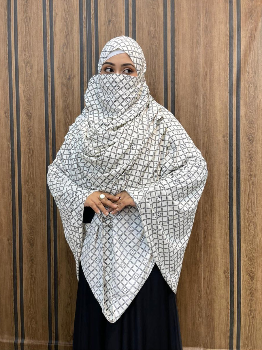 ফুল বডি কভারেজ জর্জেট হিজাব ( ফ্রি ইনার ক্যাপ)