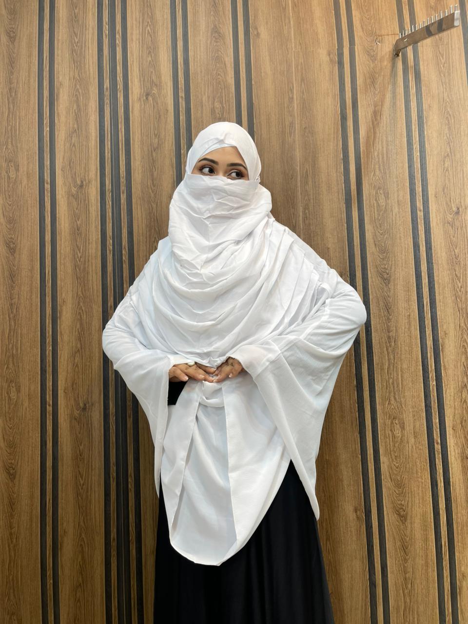 ফুল বডি কভারেজ জর্জেট হিজাব ( ফ্রি ইনার ক্যাপ)