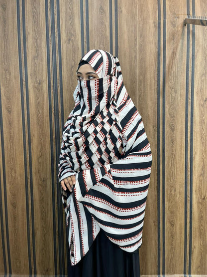 ফুল বডি কভারেজ জর্জেট হিজাব ( ফ্রি ইনার ক্যাপ)