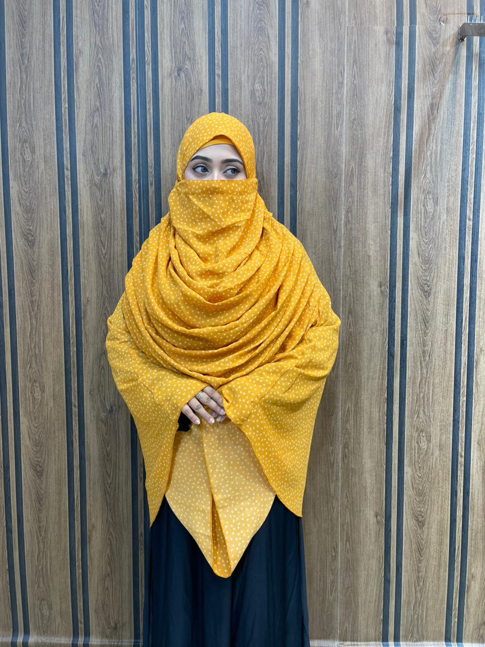 ফুল বডি কভারেজ জর্জেট হিজাব ( ফ্রি ইনার ক্যাপ)